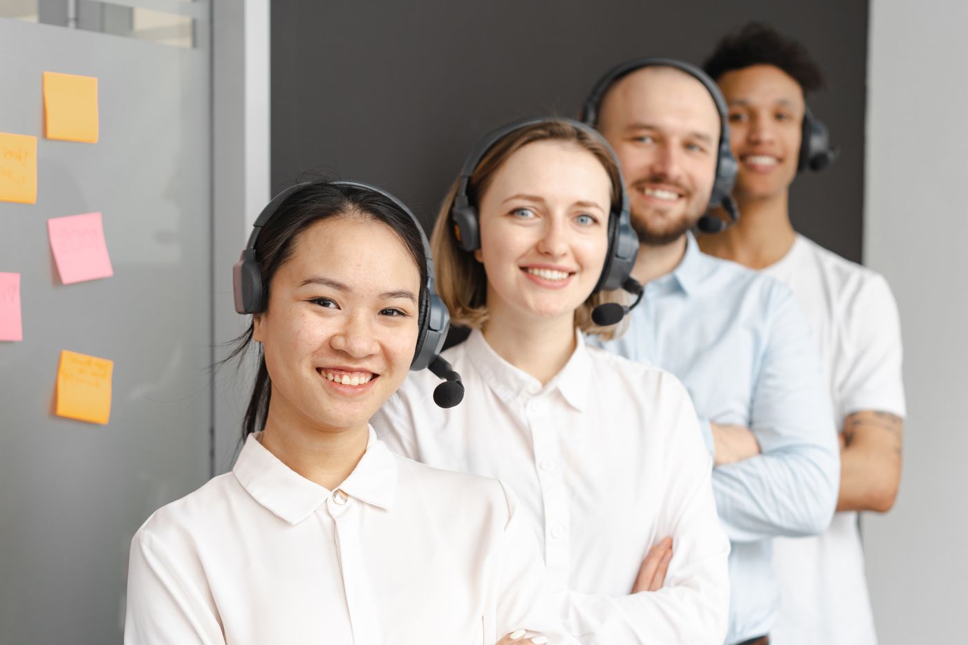 Support agents ready to help customers